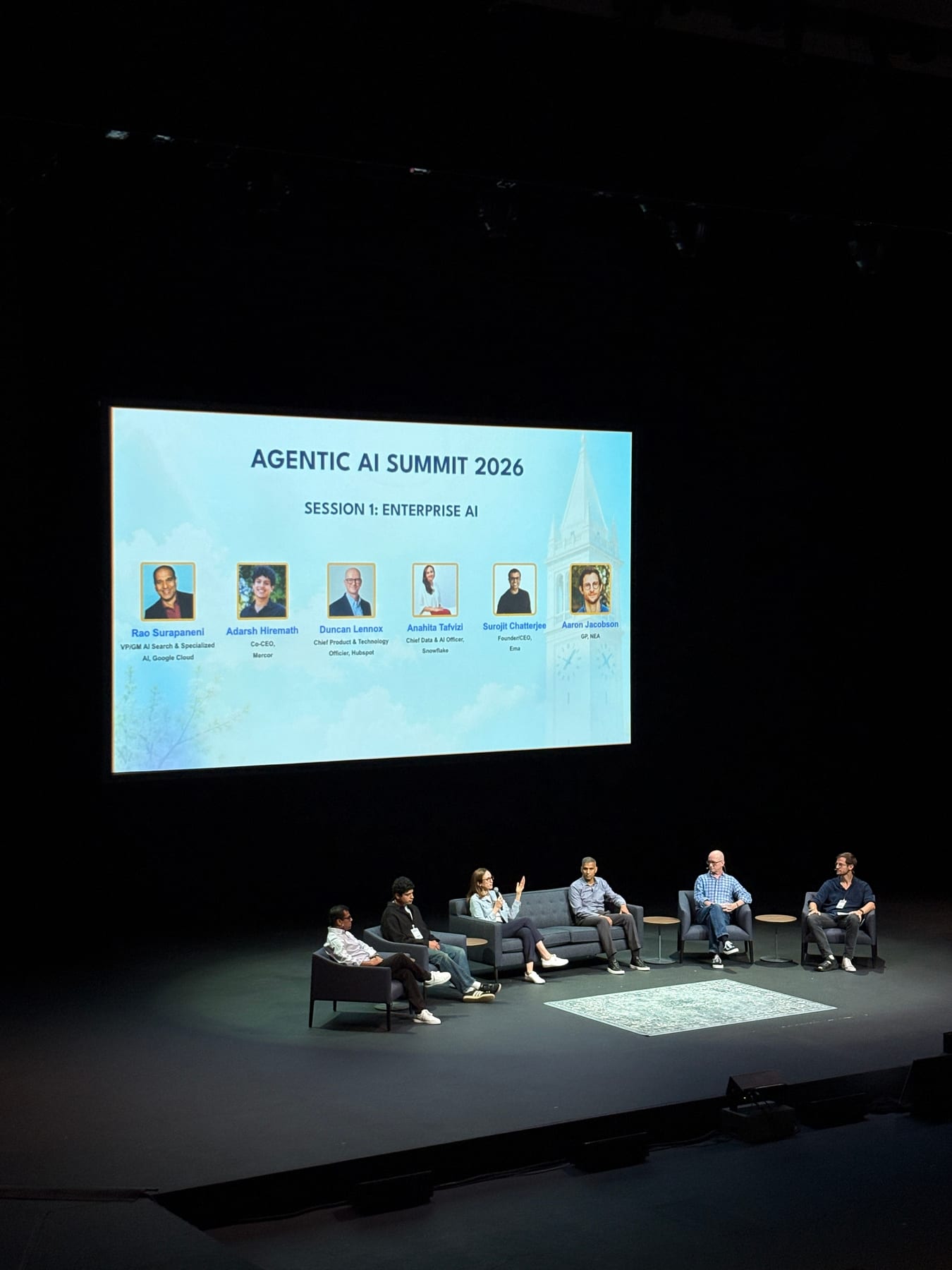 Stage at the Agentic AI Summit 2026 enterprise AI session
